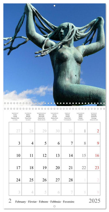 Vigeland Sculpture Park Oslo (CALVENDO Monthly Calendar 2025)