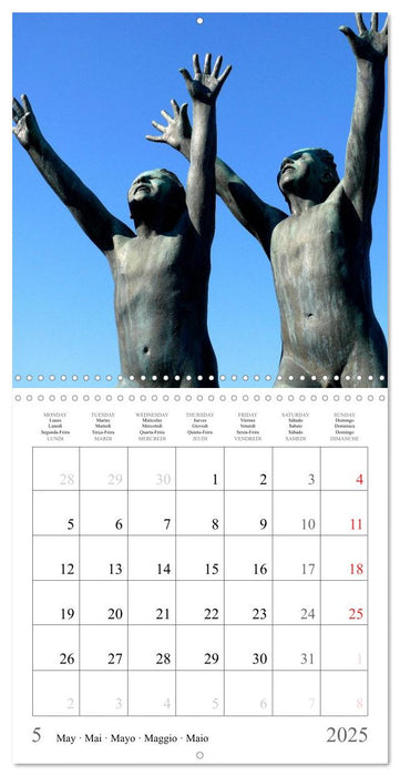 Vigeland Sculpture Park Oslo (CALVENDO Monthly Calendar 2025)