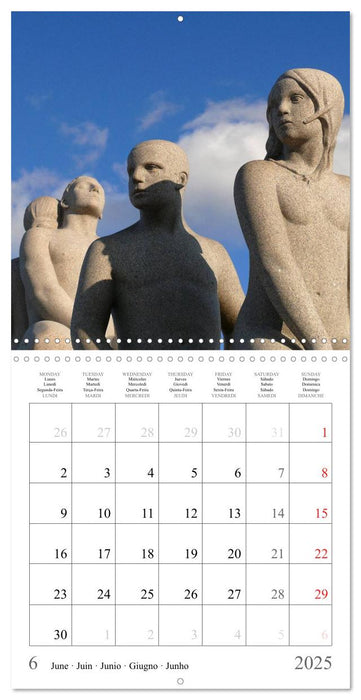 Vigeland Sculpture Park Oslo (CALVENDO Monthly Calendar 2025)