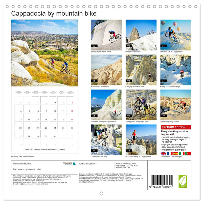 Cappadocia by mountain bike (CALVENDO Monthly Calendar 2025)