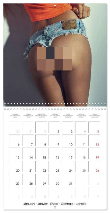 Erotica • Back views and body parts (CALVENDO Monthly Calendar 2025)