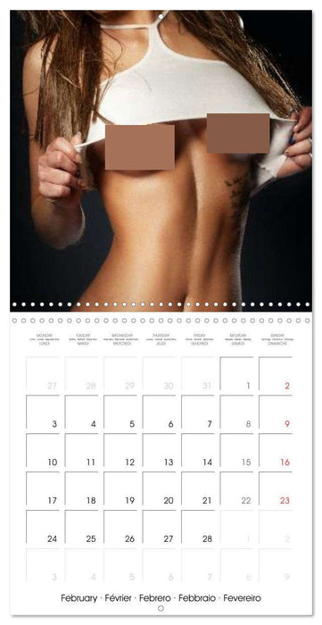 Erotica • Back views and body parts (CALVENDO Monthly Calendar 2025)