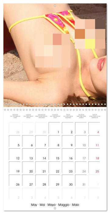 Erotica • Back views and body parts (CALVENDO Monthly Calendar 2025)