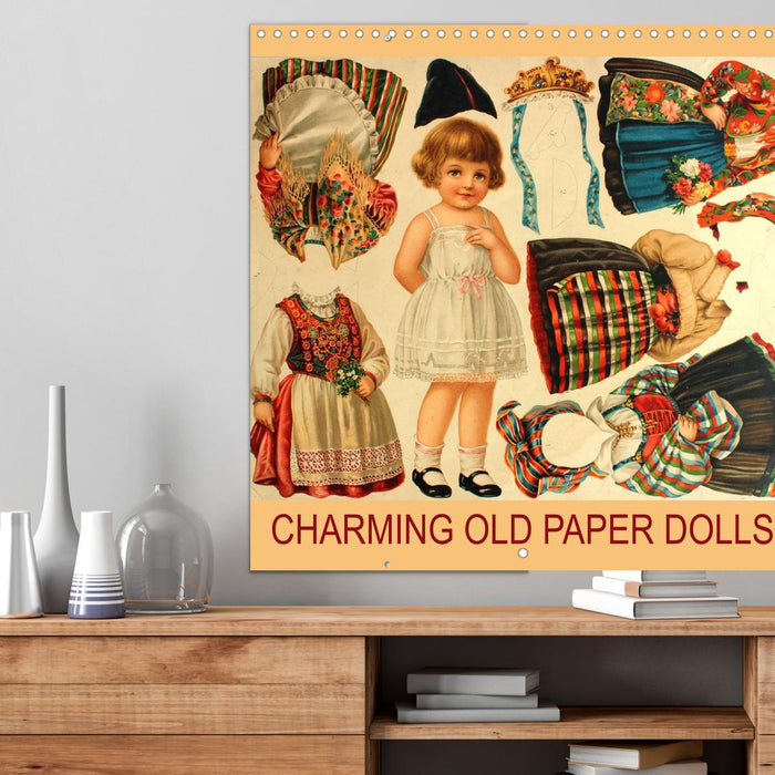 CHARMING OLD PAPER DOLLS (CALVENDO Monthly Calendar 2025)