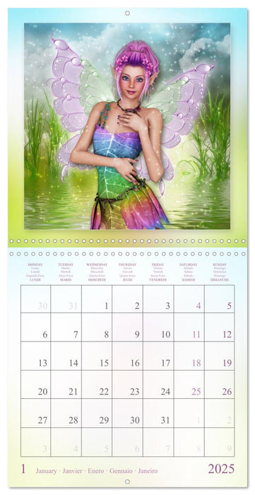 Twinkling Fairies (CALVENDO Monthly Calendar 2025)