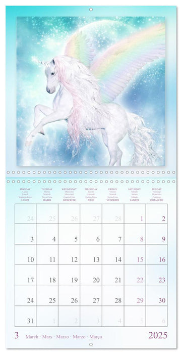 Dreamy Unicorns (CALVENDO Monthly Calendar 2025)