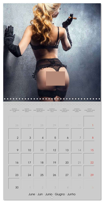 Erotica • Sensual Leather & Lingerie Fantasies (CALVENDO Monthly Calendar 2025)