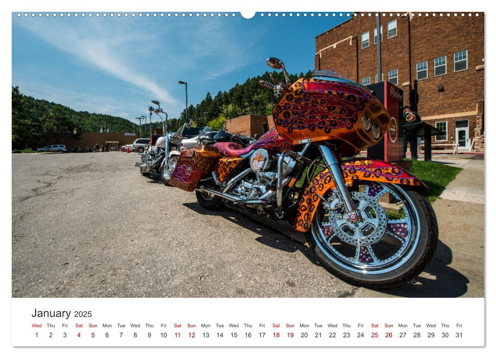 Sturgis - The most famous motorcycle rally in the world (CALVENDO Monthly Calendar 2025)