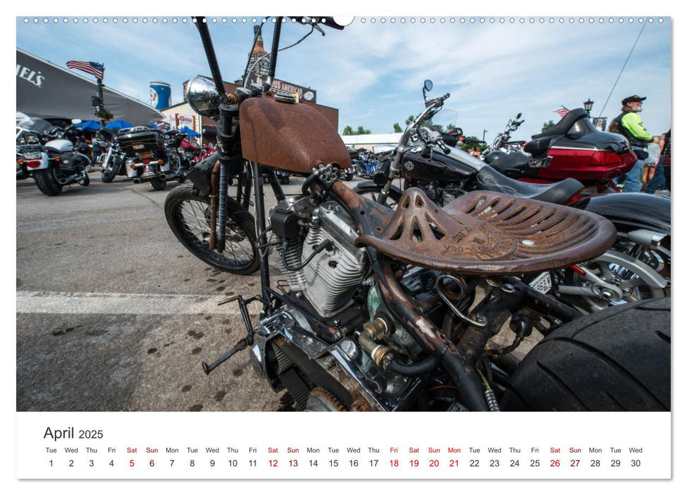 Sturgis - The most famous motorcycle rally in the world (CALVENDO Monthly Calendar 2025)