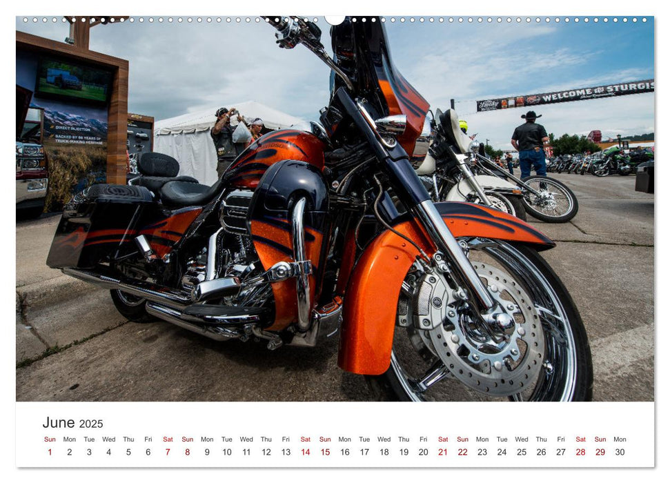 Sturgis - The most famous motorcycle rally in the world (CALVENDO Monthly Calendar 2025)