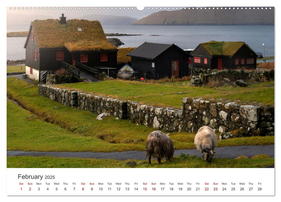 Autumn light at Faroe island (CALVENDO Monthly Calendar 2025)