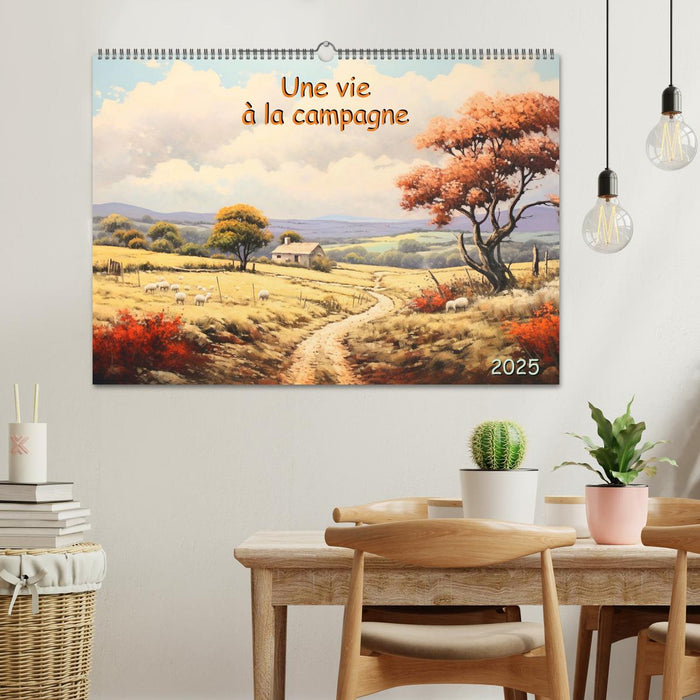 Une vie à la campagne (CALVENDO Calendrier mensuel 2025)