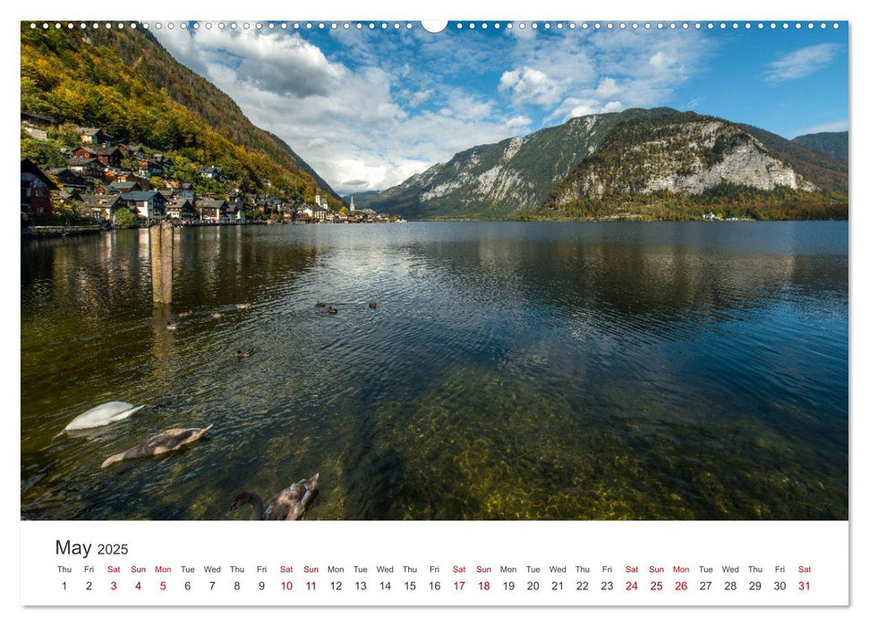 Hallstatt The pearl of Austria (CALVENDO Monthly Calendar 2025)