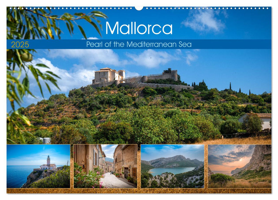 Mallorca - Pearl of the Mediterranean Sea (CALVENDO Monthly Calendar 2025)