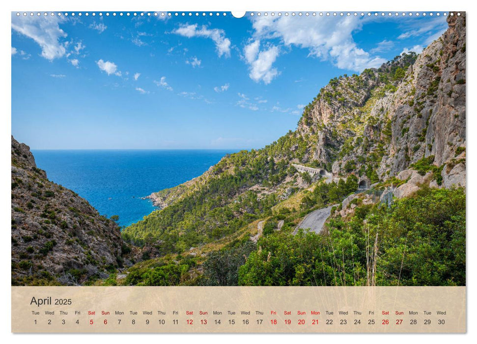 Mallorca - Pearl of the Mediterranean Sea (CALVENDO Monthly Calendar 2025)