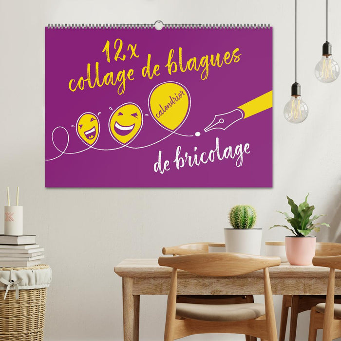 12 x collage de blagues - calendrier de bricolage (CALVENDO Calendrier mensuel 2025)