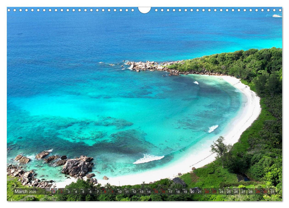 Seychelles, Holidays on Exotic Islands (CALVENDO Monthly Calendar 2025)