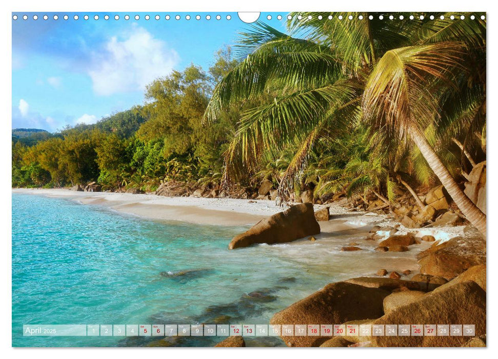 Seychelles, Holidays on Exotic Islands (CALVENDO Monthly Calendar 2025)