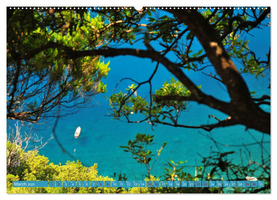 Colourful Postcards from Cinque Terre (CALVENDO Monthly Calendar 2025)