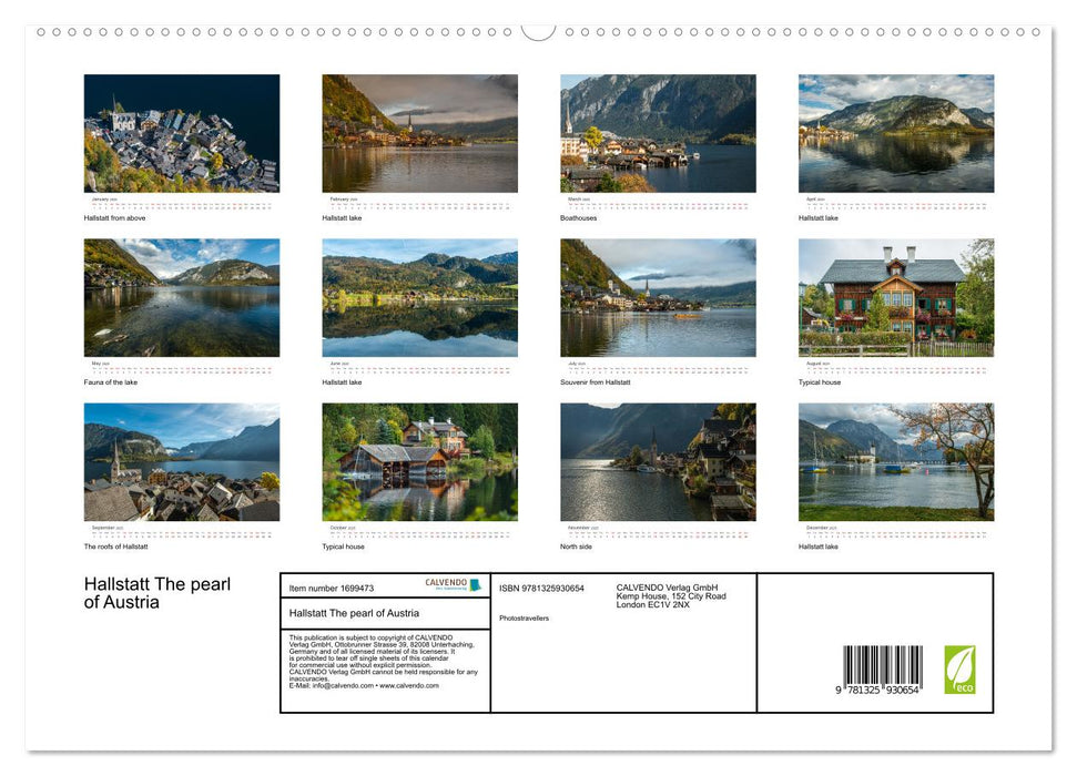 Hallstatt The pearl of Austria (CALVENDO Premium-Calendar 2025)