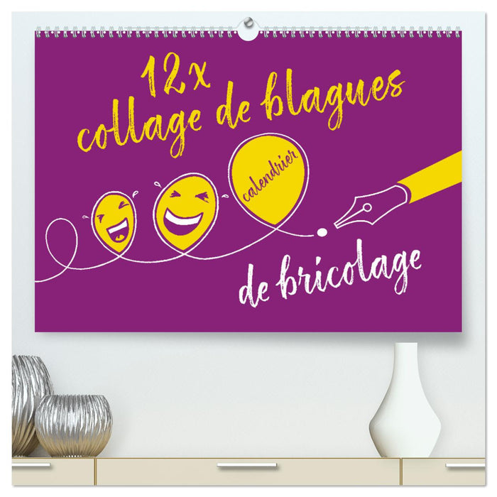 12 x collage de blagues - calendrier de bricolage (CALVENDO Calendrier supérieur 2025)