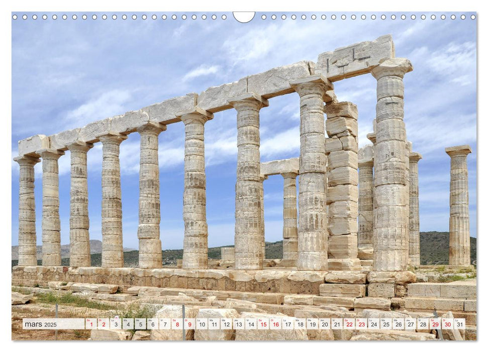 Grèce antique et Architecture (CALVENDO Calendrier mensuel 2025)