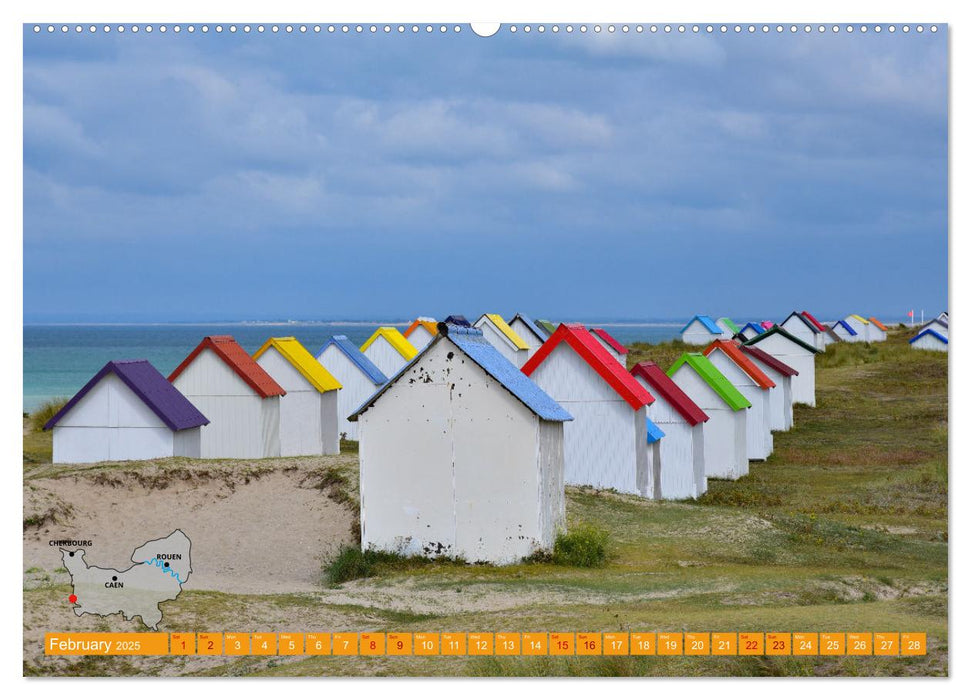 The Coasts of Normandy from Mont Saint-Michel to Étretat (CALVENDO Monthly Calendar 2025)