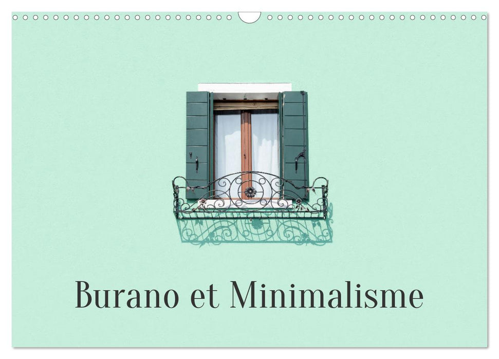 Burano et Minimalisme (CALVENDO Calendrier mensuel 2025)