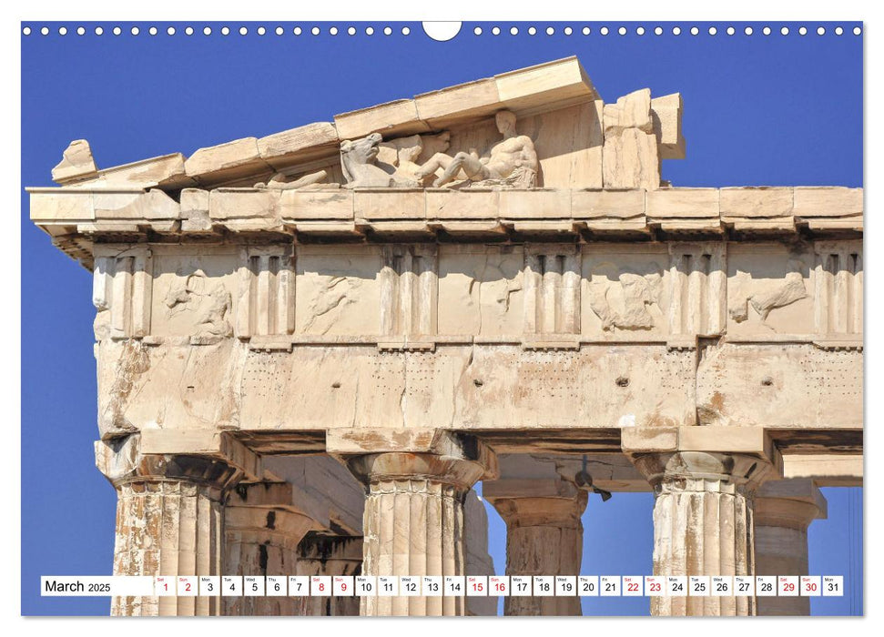 Ancient Greece and Architecture (CALVENDO Monthly Calendar 2025)