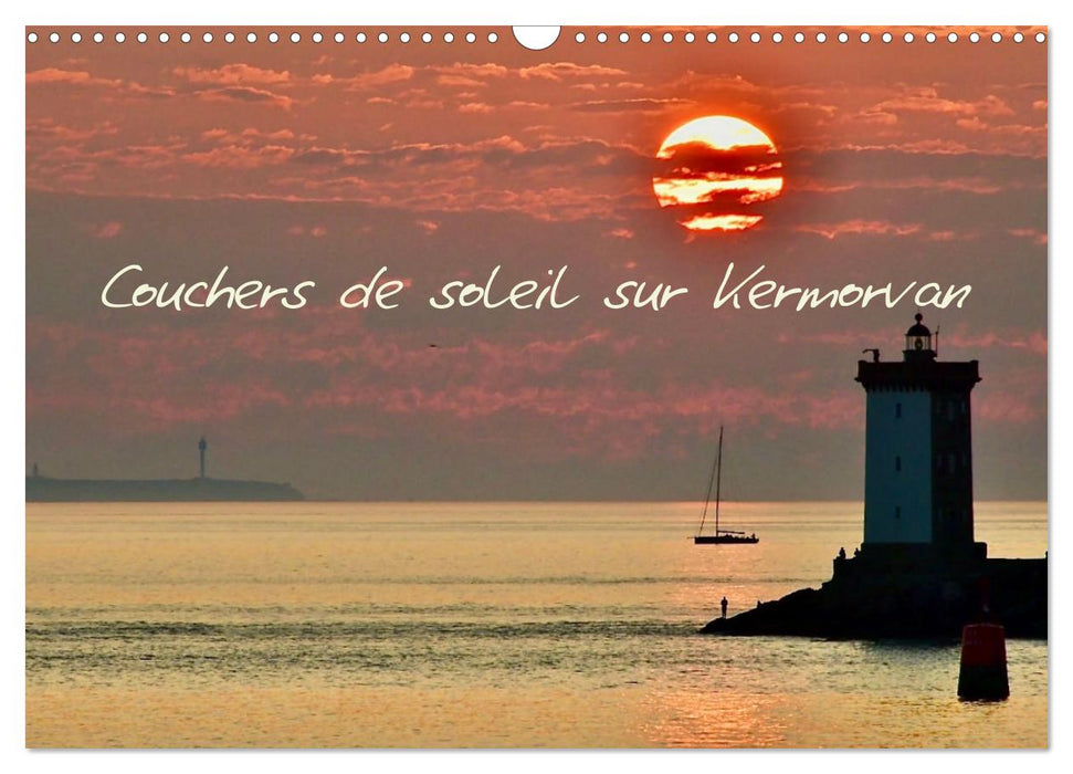 Couchers de soleil sur Kermorvan (CALVENDO Calendrier mensuel 2025)