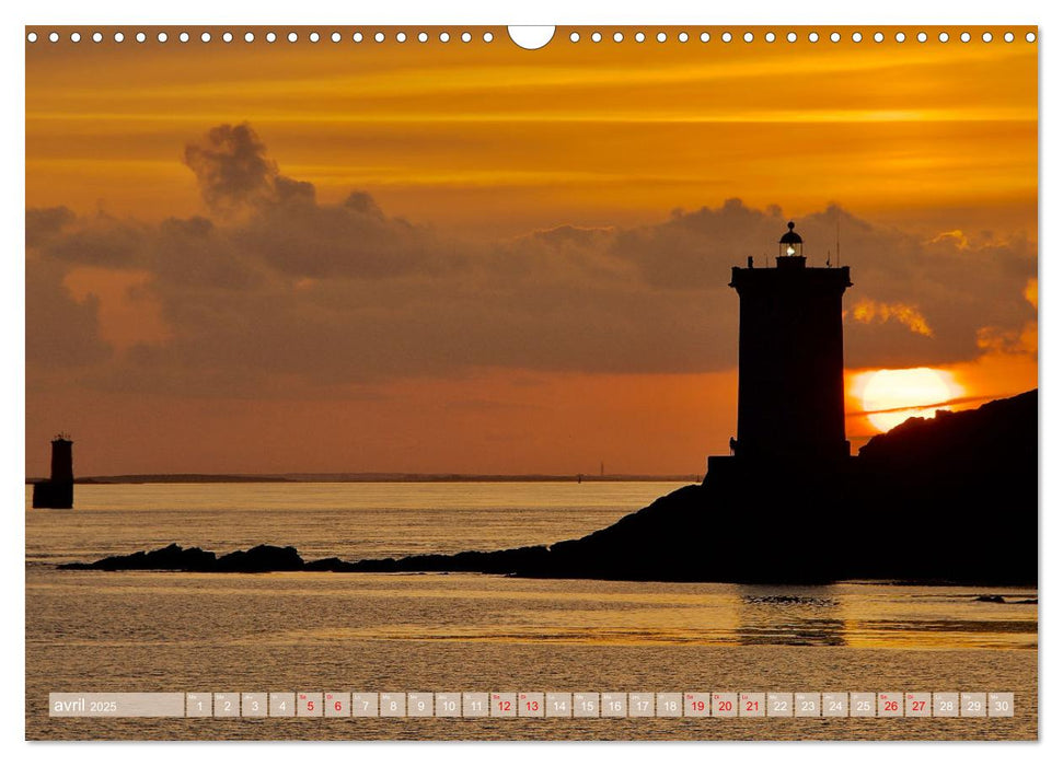 Couchers de soleil sur Kermorvan (CALVENDO Calendrier mensuel 2025)