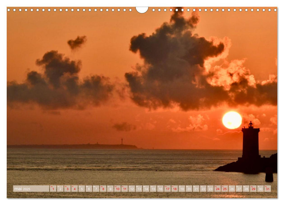 Couchers de soleil sur Kermorvan (CALVENDO Calendrier mensuel 2025)