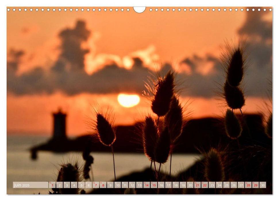 Couchers de soleil sur Kermorvan (CALVENDO Calendrier mensuel 2025)