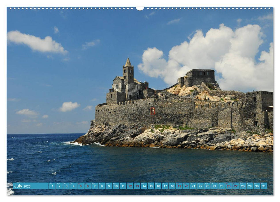 Colourful Postcards from Cinque Terre (CALVENDO Premium-Calendar 2025)