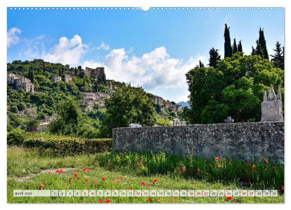 Les villages perchés de Provence (CALVENDO Calendrier mensuel 2025)