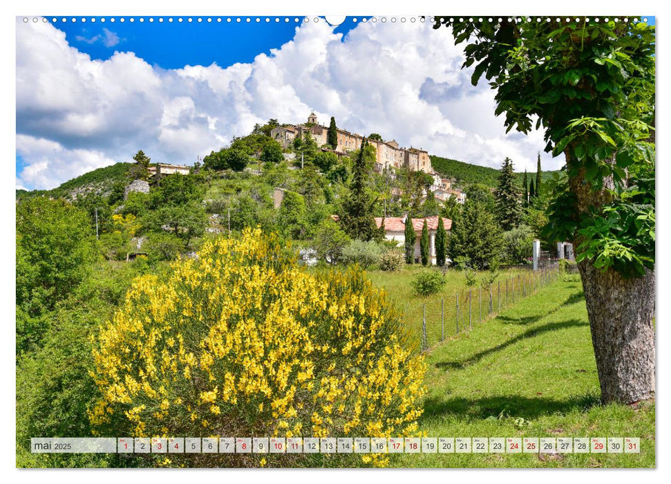 Les villages perchés de Provence (CALVENDO Calendrier mensuel 2025)