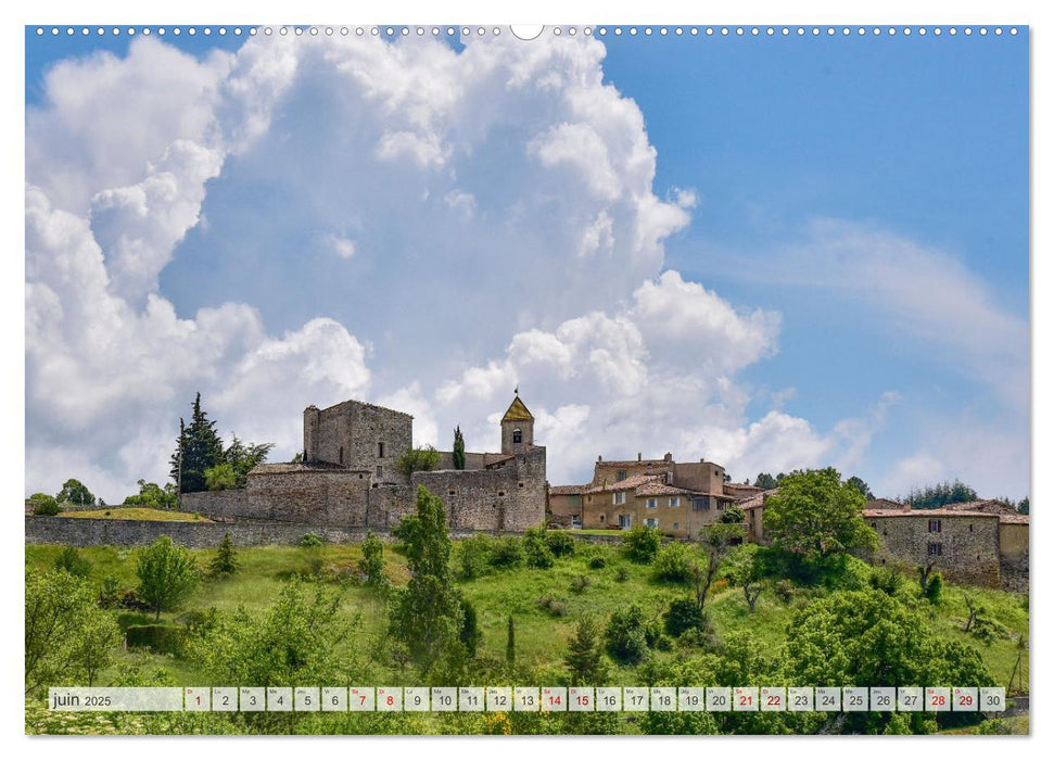 Les villages perchés de Provence (CALVENDO Calendrier mensuel 2025)