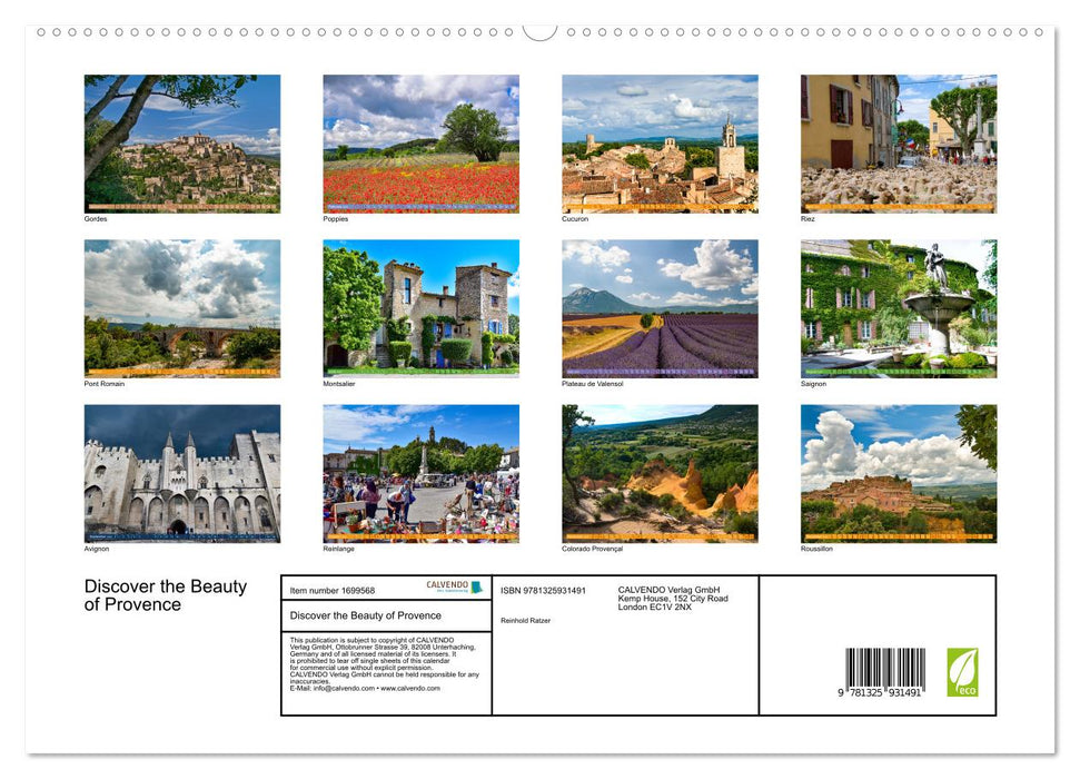 Discover the Beauty of Provence (CALVENDO Premium-Calendar 2025)