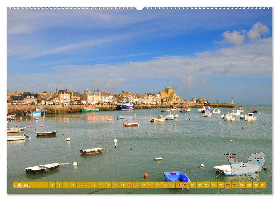 The Coasts of Normandy from Mont Saint-Michel to Étretat (CALVENDO Premium-Calendar 2025)