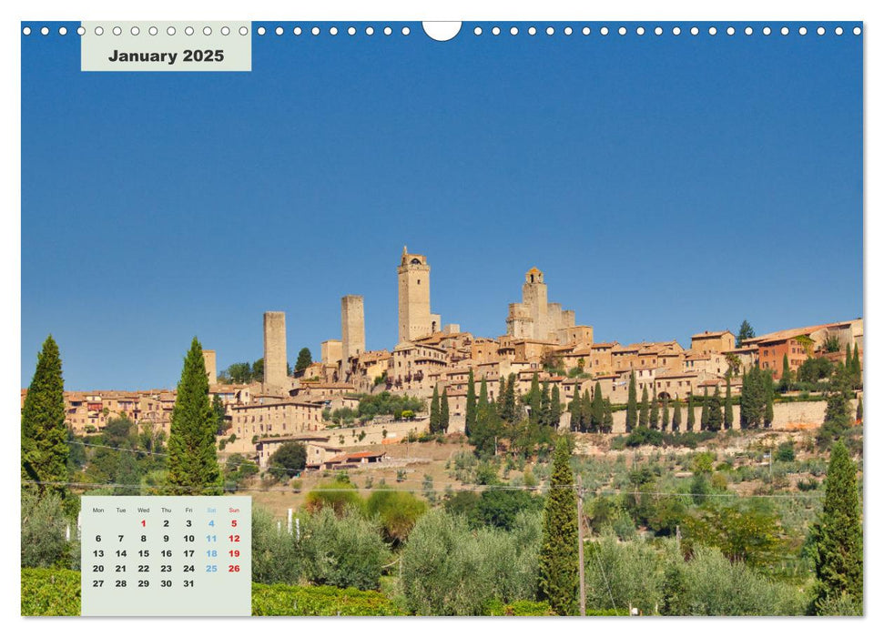 Wonderful Tuscany (CALVENDO Monthly Calendar 2025)