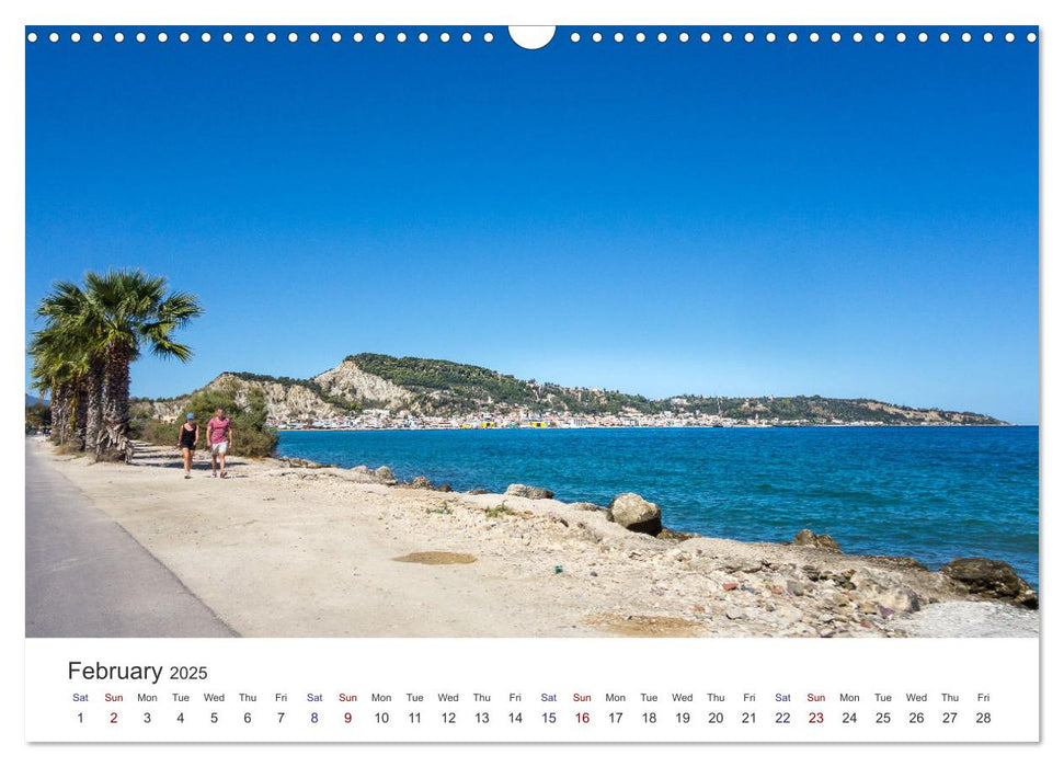 Zakynthos - the Lovely Island (CALVENDO Monthly Calendar 2025)