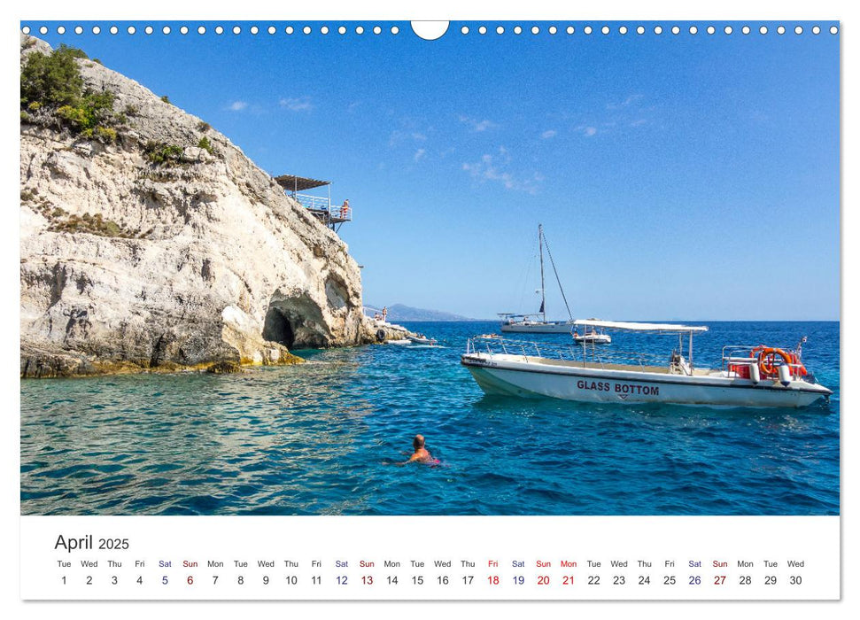 Zakynthos - the Lovely Island (CALVENDO Monthly Calendar 2025)