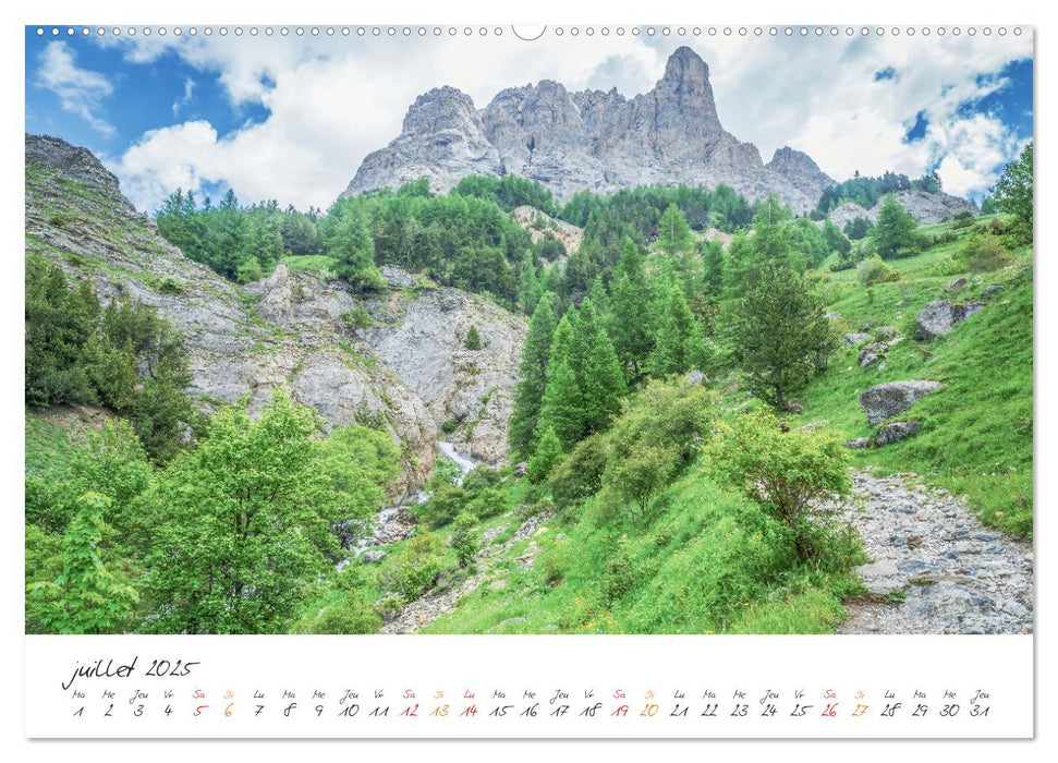 Sur la route des Grandes Alpes, la vallée de la Guisane (CALVENDO Calendrier supérieur 2025)