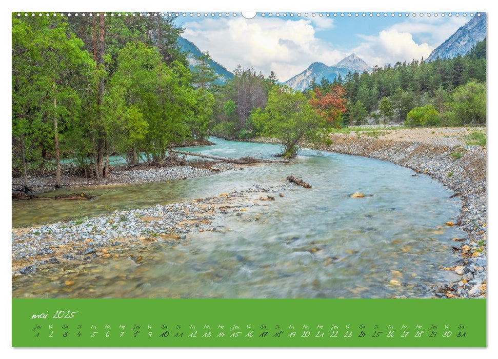 Le long de la Clarée, une rencontre avec la nature (CALVENDO Calendrier mensuel 2025)