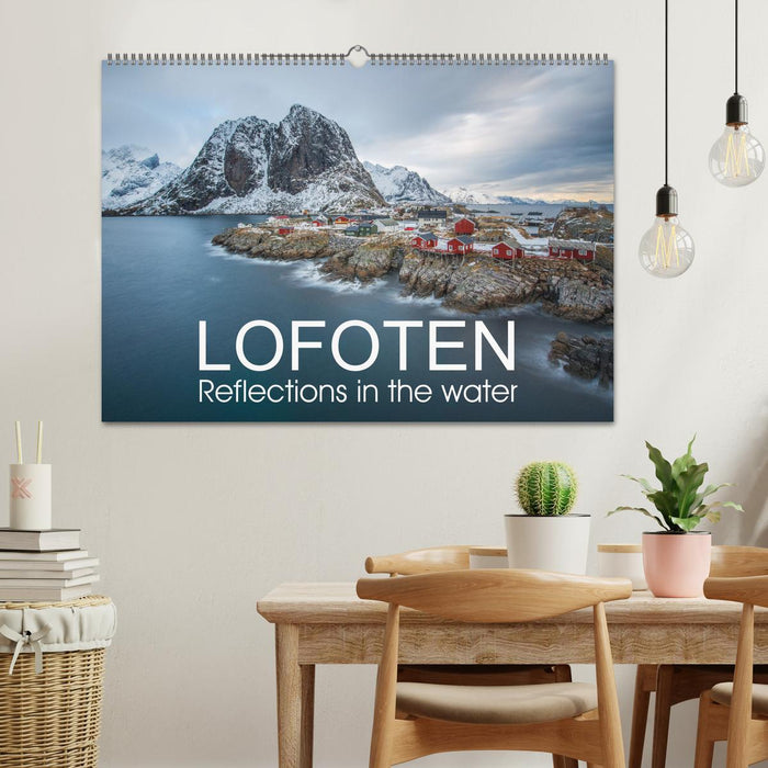 Lofoten Reflections in the water (CALVENDO Monthly Calendar 2025)