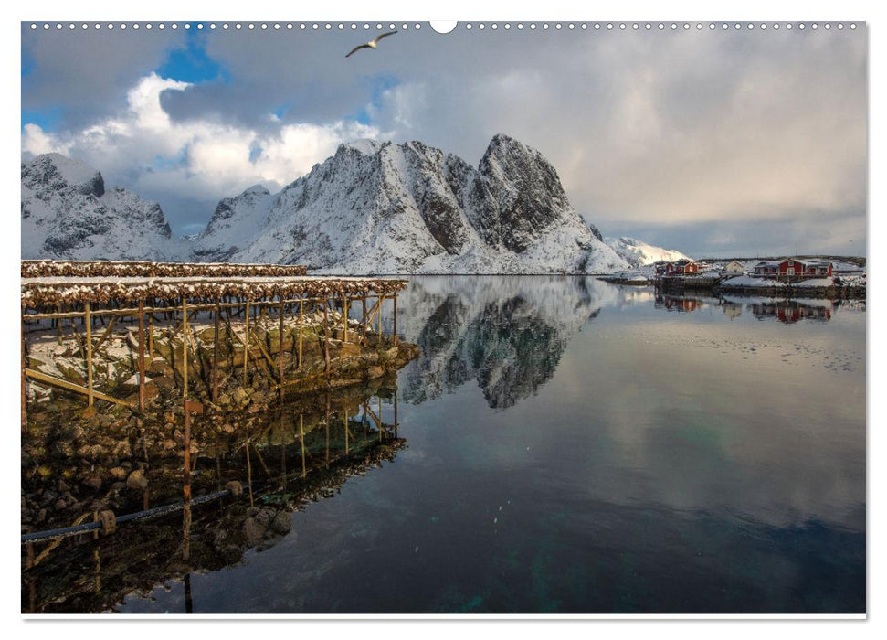 Lofoten Reflections in the water (CALVENDO Monthly Calendar 2025)