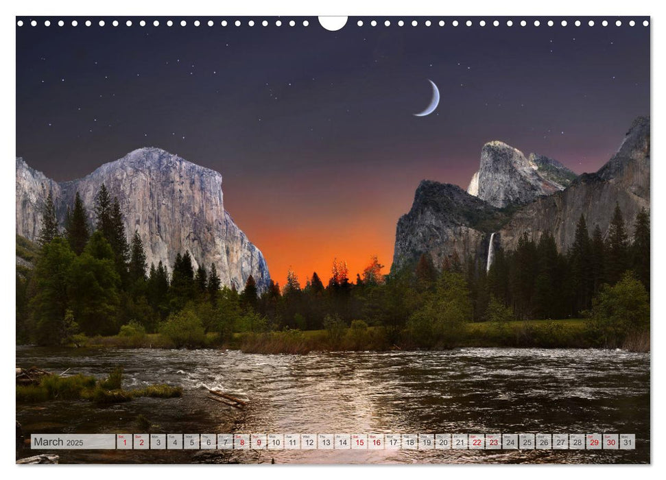 Yosemite National Park Road Trip (CALVENDO Monthly Calendar 2025)