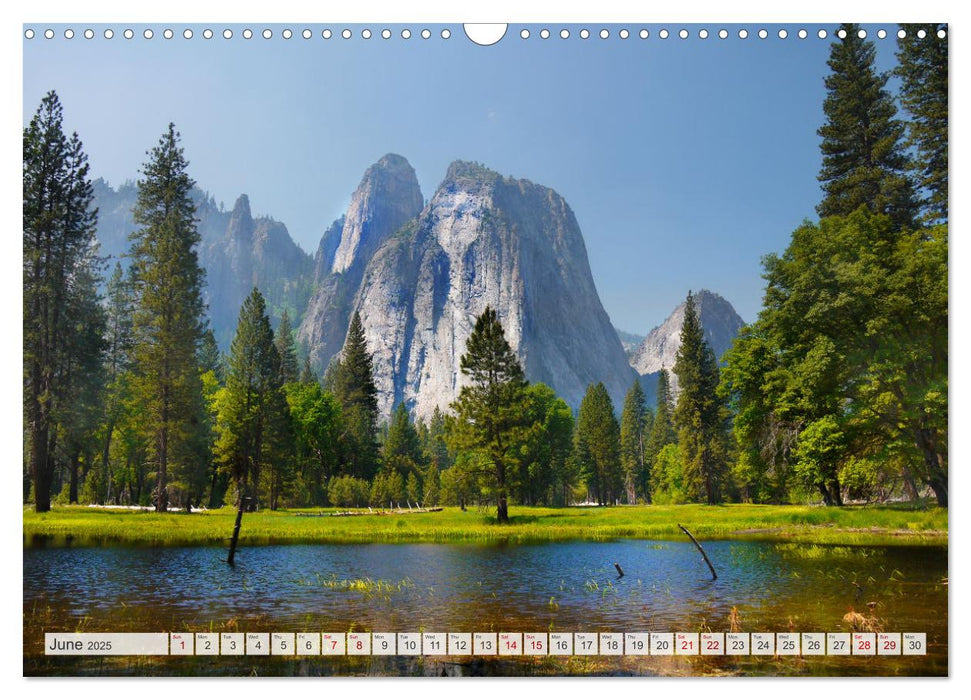 Yosemite National Park Road Trip (CALVENDO Monthly Calendar 2025)