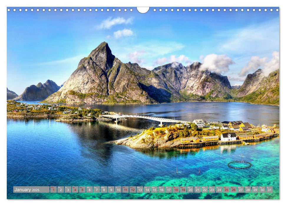 Lofoten Islands, Beauty of Nature (CALVENDO Monthly Calendar 2025)