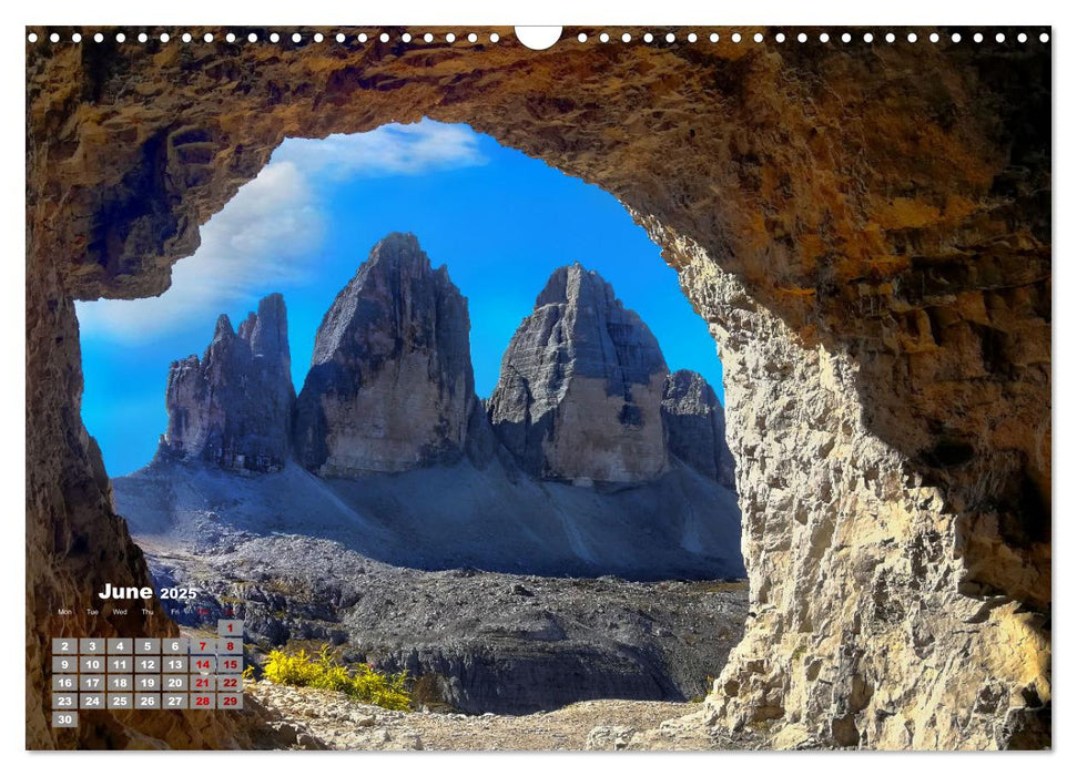 Natural Wonders, Fascinating Places in The World (CALVENDO Monthly Calendar 2025)